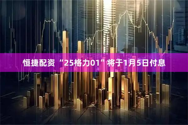 恒捷配资 “25格力01”将于1月5日付息